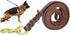 Leather Dog Leash - Training & Walking Braided Dog Leash - 5 ft by 1/2 in (160cm 1.2cm) - Latigo Leather Brown...