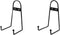 2pcs Black Metal Wall Mount Display Stands 6inch Display Easel Plate Hanger Vertical Plate Stand Holders for Plate, Book, Picture, Photo Easel...