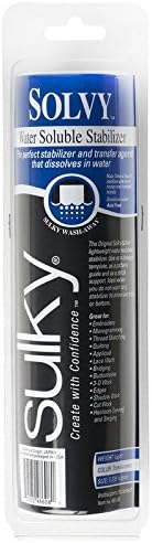 Sulky 12-Inch by 9-Yard Solvy Water Soluble Stabilizer Roll (2 Pack)...