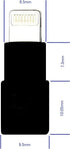 Slim_Lightning_Extender_Black : Tiny, Slim Male to Female Lightning Extender, Compatible with iPhone, iPad, iPod with 8-pin Lightning Connector. C...
