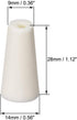 uxcell 9-14mm Beige Drilled Silicone Stopper Plugs for Flask Test Tube Stopper 10pcs...