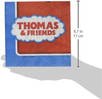 Multicolor Thomas All Aboard Luncheon Napkins ( 6.5" x 6.5" ) - Pack Of 16, Premium Quality & Eye-catching Design - Perfect For Themed Parties & E...
