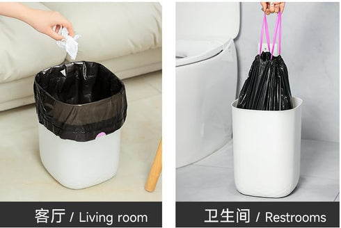Drawstring garbage bag, office garbage bag, household garbage bag, thickened garbage bag...