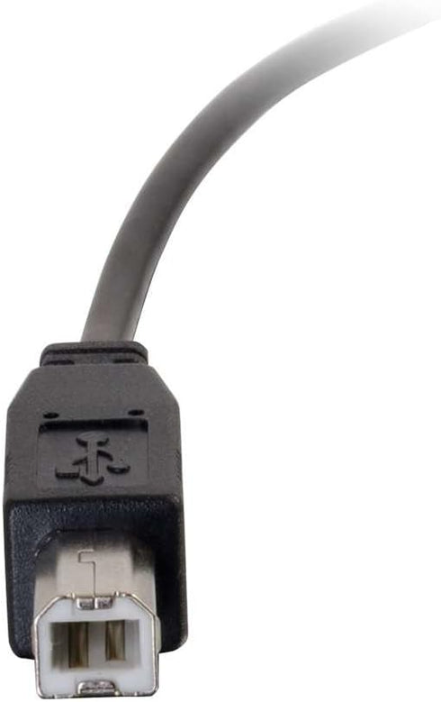 Legrand - C2G USB C to B Cable, Female to Male USB Cable, USB 2.0 Cable, 6 Foot Data Transfer Cable, Black USB Cord, 1 Count, C2G 28859...