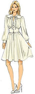 Vogue Patterns V9076 E5 Misses' Gathered Dress with Bishop Sleeves Sewing Pattern, Size 14-22 (9076)...