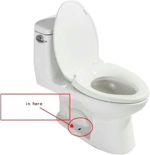 4Packs Universal Toilet Bolt Caps, Round Plastic Push-On Toilet Bowl Bolt Caps Covers, with Extra Washers for Easy installation, 0.67 Inch Height,...