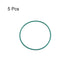 uxcell Fluorine Rubber O-Rings, 30mm OD 28mm ID 1mm Width FKM Seal Gasket for Machinery Plumbing, Green, Pack of 5...