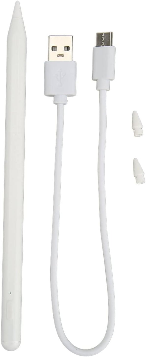 Tablet Stylus Pen, Capacitive Pen Display Power Touch Pen, Magnetic Adsorption Real Time Power Display Screen Pen with 2 Interchangeable Nibs...