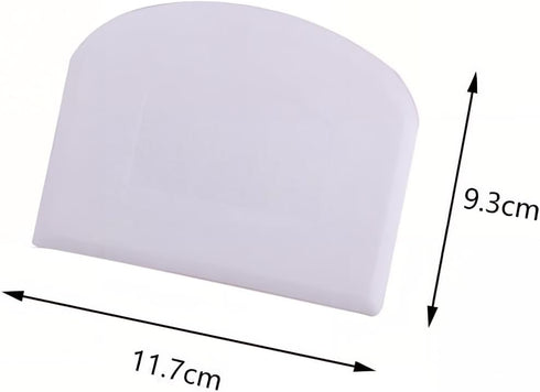 5-Pack Dough Scraper Bowl Food-safe Plastic Dough Cutter Flexible Bench Multipurpose Food Scrappers for Bread Dough Cake Fondant Icing...