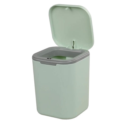Tiny Countertop Trash Can, 0.5 Gallon with Push-Button (Green)...