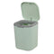 Tiny Countertop Trash Can, 0.5 Gallon with Push-Button (Green)...