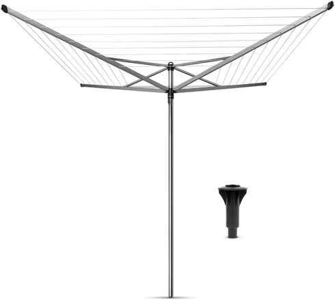 Brabantia - Concrete Tube Plastic - Clothes Drying Rack Accessories - Closable Cap - Ground - Weather-Resistant Plastic - for Lift-O-Matic Advance...