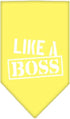 Mirage Pet Products Like a Boss Screen Print Bandana for Pets, Large, Navy Blue...