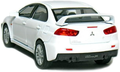 KiNSMART 2008 Mitsubishi Lancer Evolution X 1:36 Scale 5" White...