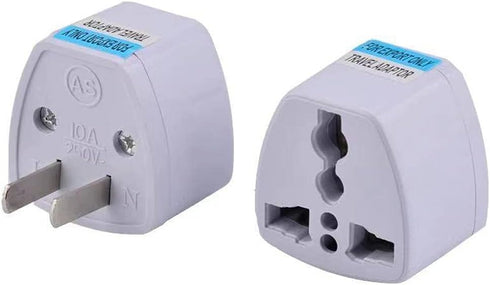 Travel Power Adapter, High Performance Universal UK EU AU to US Plug Adapter Converter(2 Pack)...
