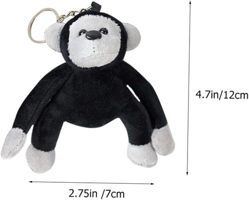 2pcs Orangutan Keychain Stuffed Monkey Plush Monkey Keyrings Gorilla Keychains Plush Animals Keychains for Backpacks Monkey Stuffed Animal Plush G...