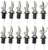 nicebottles Perfect Pour Weighted Stainless Steel Pourer, Pack of 12...