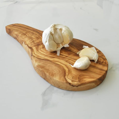 Olive Wood Garlic Chopping/Cutting Board...