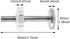 Pressure Mount Baby Gate Threaded Pivot Rod, 4-Pieces Pivot Screw Mounting Bolt Kit for Stair Gate Dog Gate (White)...
