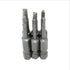 6 Piece Magnetic Triangular Screwdriver Bit Set, S2 Steel Triangular Screwdriver Bits 1/4 Inch Hex Triangle Drill, 50 mm Length...