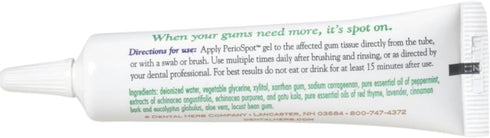 Dental Herb Company - PerioSpot Mouth Sore and Gum Care Gel - Soothes and relieves discomfort from canker sores and gum irritation (.5 oz.)...