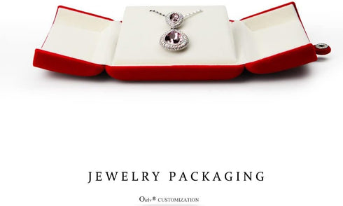 Oirlv Multifunctional Jewelry Box Velvet Pendant Necklace Gift Box Storage Case...