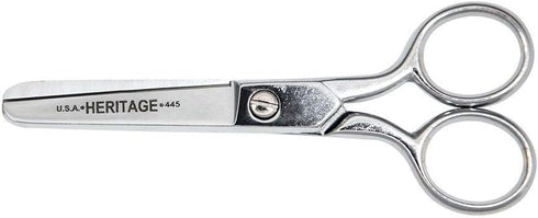 Klein Tools H445 Scissors, Made in USA, Safety Scissors for Thread, Yarn, Weaving and Knitting Mills for Right-Hand or Left-Hand Use, 5-Inch...