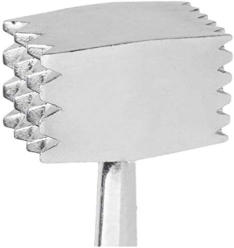 HIC Kitchen Heavyweight Meat Tenderizer Ice Cracker Marinating Prep Tool, Double Sided, Heavyweight Aluminum...