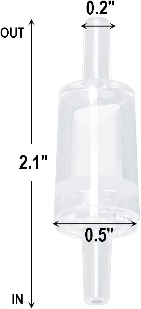 AQUANEAT Aquarium Check Valve, One Way Non Return Valve for Aquarium Air Pump, Fish Tank Accessories, 10pcs (Clear)...