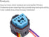 Fuel Pump Connector Wiring Harness Pigtail Plug Fuel Pump Harness Connector Plug Compatible with Honda Various Models (5PIN)...