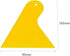 Yellow Plastic Scraper Tool Car Vinyl Wrap Squeegee Window Film Squeegee for Removing Air Bubbles, or Removing Glass Decals 4Pack...