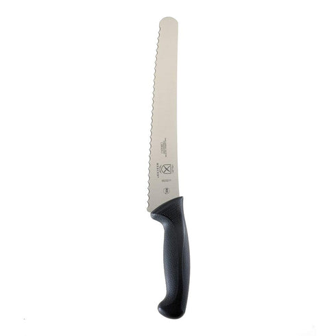Mercer Culinary M23211 Millennia Black Handle, 10-Inch Left Handed Wavy Edge Wide, Bread Knife...