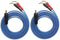 KK Cable V1-W2 18 GAUGE OFC Speaker Wire Pair with RCA Male (White & Red) to 2 Pair Pin (4Pin) Plugs, V1-W2 (3M(9.8ft))...