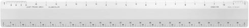 Alumicolor Architect 12 inch Bevel Ruler w/Joist/Truss Scale for Drawing, Drafting & Engineering, Calibrations Divided by (1/2, 1), (1/8, 1/4), Si...