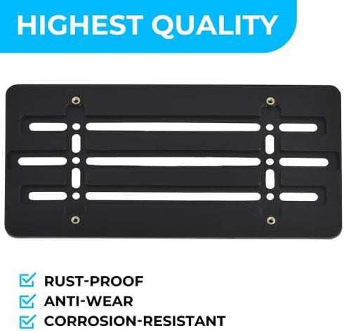 Front Bumper License Plate Bracket for Subaru 2000-2025, Plate Holder Set w 6 Unique Screw Bolts & Wrench Kit, License Tag Mounting Kit, Quality P...