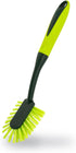 Pine-Sol Long Handle Dish Brush – Soft Bristle Kitchen Scrubber, Safe with Non-Stick Cookware, Oblong...