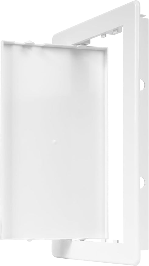 6" x 10" White Plastic Access Panel. Service Shaft Door Panel. Plumbing, Electricity, Heating, Alarm Wall Access Panel for Drywall. Bathroom Servi...