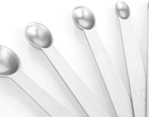 Brccee AC Measuring Spoons Set of 5, (tad, dash, pinch, smidgen and drop) Mini Stainless Steel Measuring Spoons...