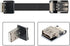 NFHK Up Angled USB 2.0 Type-A Male to Female Extension Data Flat Slim FPC Cable for FPV & Disk & Scanner & Printer 50CM...
