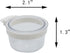 4 pcs Detachable Transparent Bowls for Canary Finch Parrot Seed Water Feeder...