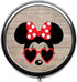 Cartoon Bow Little Mouse Pattern Cute Pill Box/Pill case-Round Pill Box/case- Three-Compartment Pill Box/Pill case …...