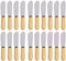 20-Pack Butter Spreader Stainless Steel Sandwich Cream Cheese Knives Set Wood Handle 4-inch...