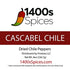 8oz Cascabel Dried Whole Chile Peppers, Chili Seco Pods for Authentic Mexican Food, Heat-Sealed Resealable Bag by 1400s Spices...