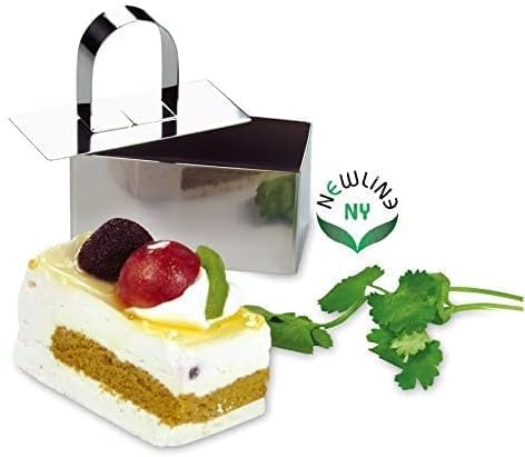 NewlineNY Stainless Steel Dessert Rings (12 Pcs) Round Square Rectangular Appetizers Molded Salads, Cakes Mousse Molding Layering Cake Cutter...