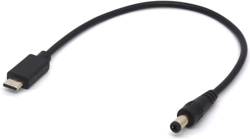 USB Type C to DC Cable - USB-C Male to DC 5.5 x 2.5 Male Power Plug for Table (DC Male)...