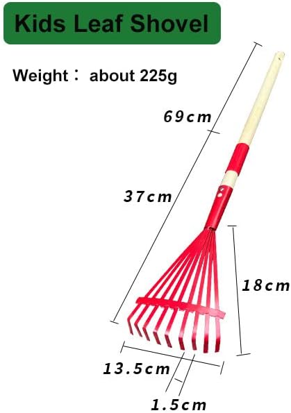 Mini Garden Tools- Kids Gardening & Lawn Care Hand Tools/Small Patio, Lawn & Garden Tools Set (Leaf rake)...