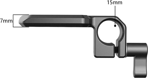 NICEYRIG 15mm Single Rod Clamp with Cold Shoe Extension Plate for Wireless Transmitter/Reciever, Monitor, Mic, EVF Mount - 457...