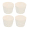 MECCANIXITY Rubber Tapered Plug 32mm to 42mm Solid Test Tubes Bungs Stopper White for Lab Home 4 Pieces...