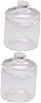 Artibetter 2 Pcs Miniature Jar 1: 12 Doll Miniature Glass Jars with Lids 1:12 Scale Miniature Glass Bottles with Caps Terrarium Tools Carassosorie...
