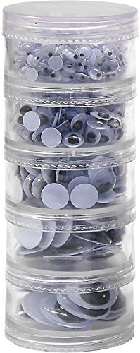 Creativity Street Storage Stacker Wiggle Wiggly Eye, Assorted Size, 560 per Set...